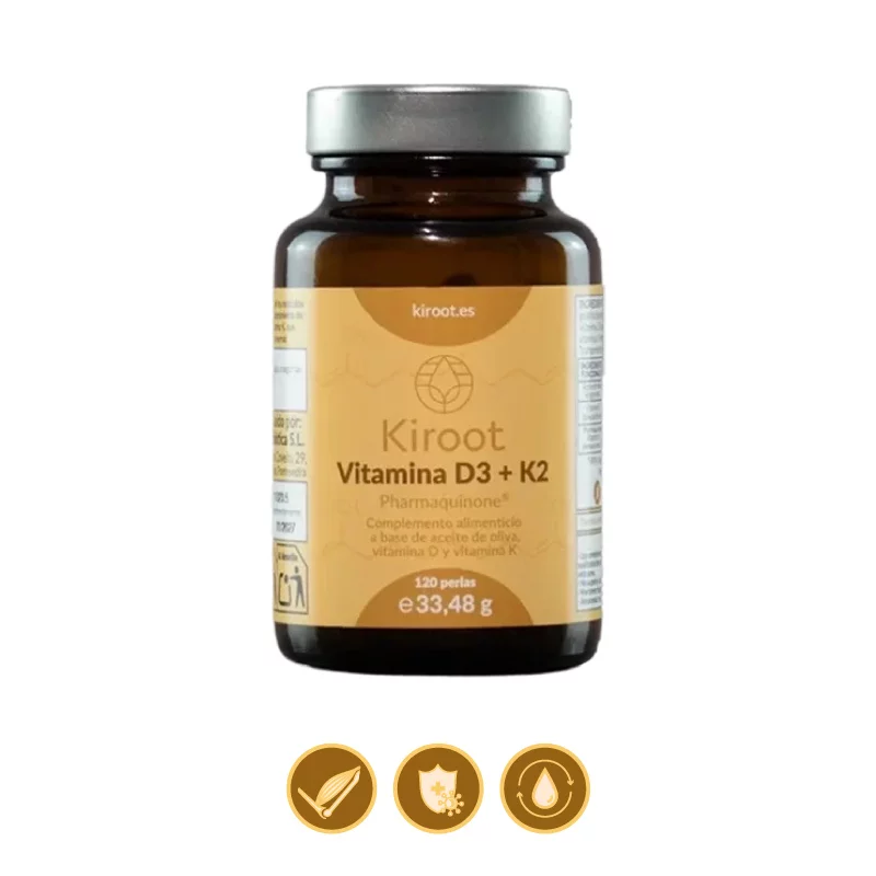 Vitamina D3 + K2 120 perlas